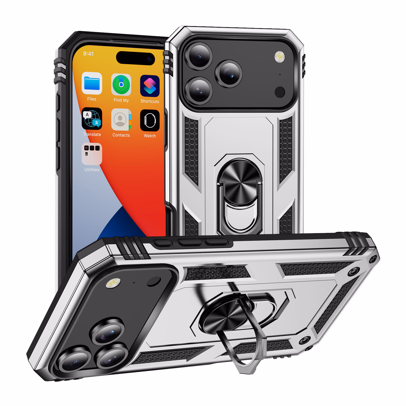 iPhone 17 Pro - Army Ring - Silver